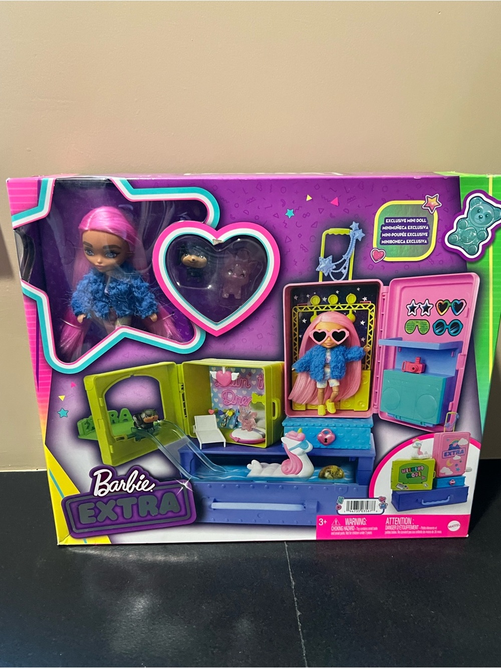 Barbie Extra Pink Hair Playset with Blue Outfit - Barbie NIB $35